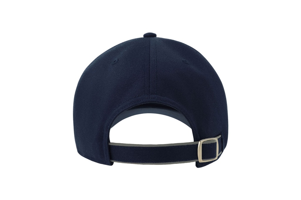 Czapka z daszkiem z recyklingu z odblaskową lamówką - Navy