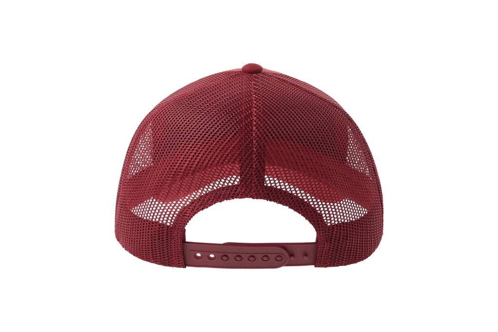 Czapka z daszkiem z recyklingu z zamszowym daszkiem - Burgundy