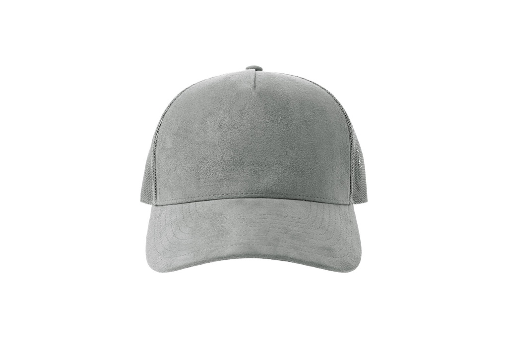 Czapka z daszkiem z recyklingu z zamszowym daszkiem - Grey