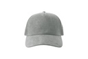 Czapka z daszkiem z recyklingu z zamszowym daszkiem - Grey