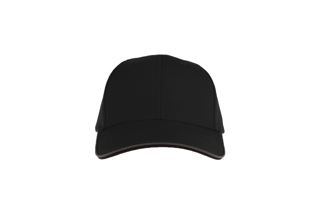 Czapka z odblaskową lamówką - Black