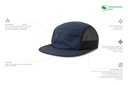 Czapka z płaskim daszkiem z recyklingu - Navy