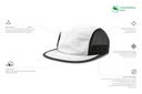 Czapka z płaskim daszkiem z recyklingu - White