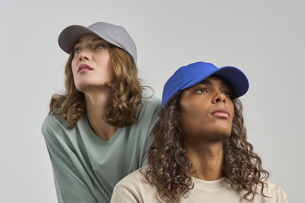 Czapka z recyklingu z daszkiem średnim - Grey