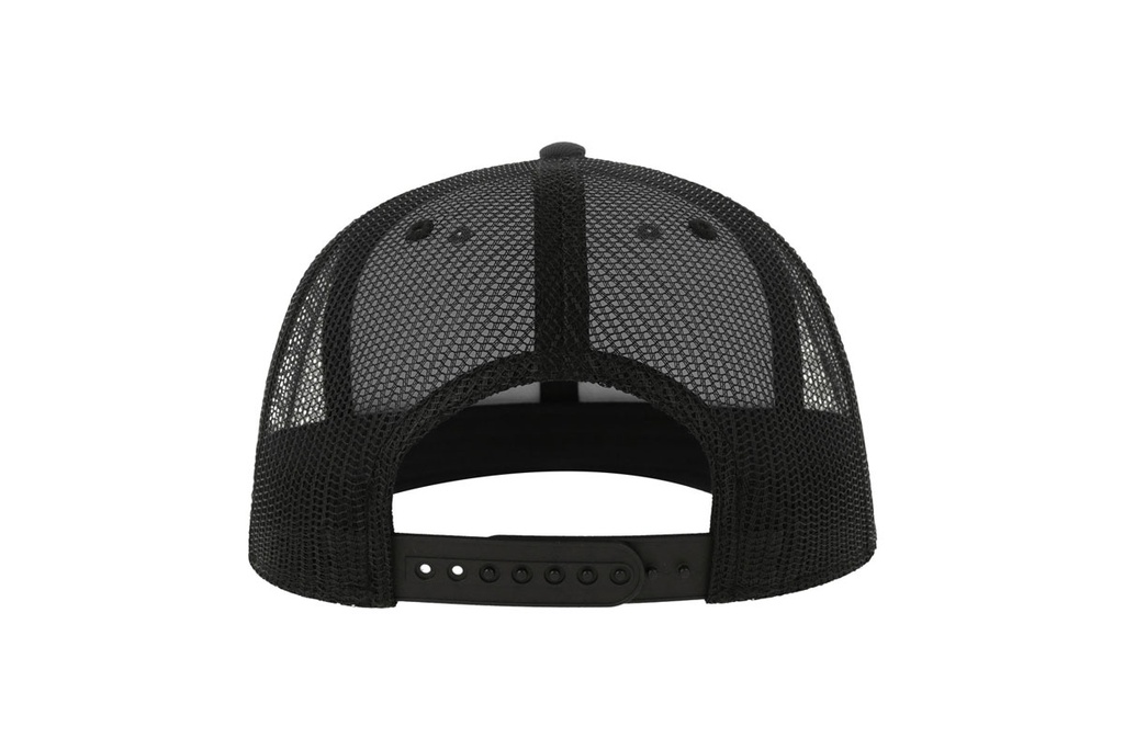 Czapka z siatką i płaskim daszkiem - Dark Grey & Black