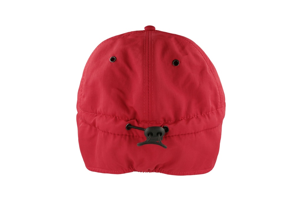 Czapka zimowa z nausznikami z recyklingu - Red