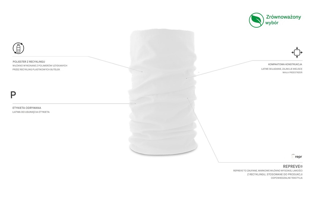 Komin z recyklingu - White