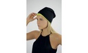 Dwustronna czapka beanie - Black & Green Fluo