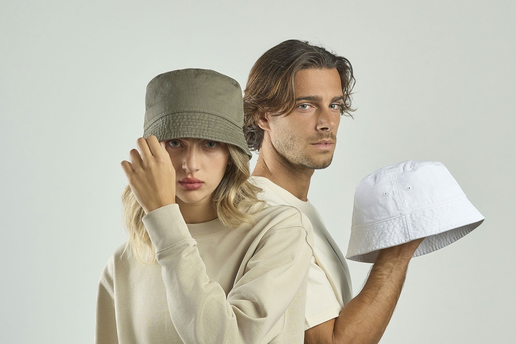 Kapelusz Bucket z Bawełny Recyklingowej - Dark Grey