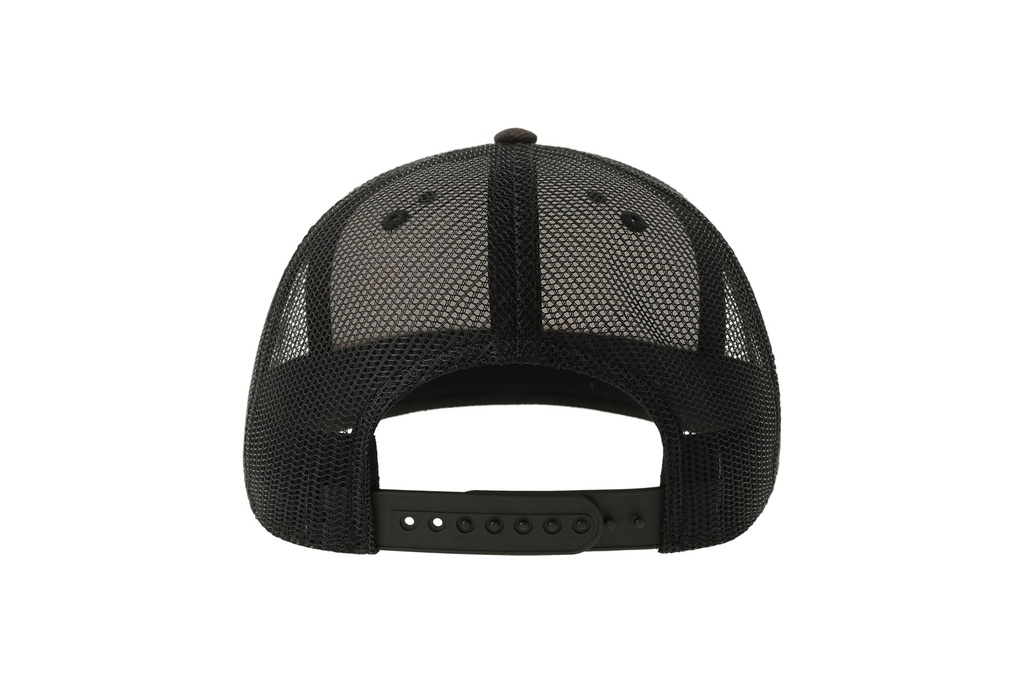 Czapka z siatką i płaskim daszkiem - Camouflage & Black