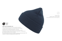 Dwuwarstwowa czapka beanie z wywinięciem - Avio