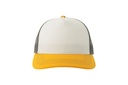 Czapka Trucker z Recyklingu - White & Yellow & Dark Grey