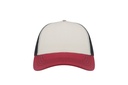 Czapka Trucker z Recyklingu - White & Burgundy & Black