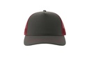 Czapka Trucker z Recyklingu - Dark Grey & Burgundy