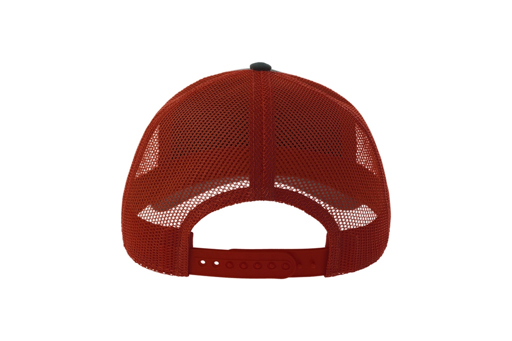 Czapka Trucker z Recyklingu - Dark Grey & Burgundy