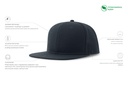Czapka z płaskim daszkiem z recyklingu - Navy