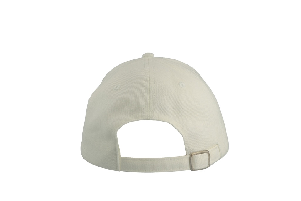Czapka bawełniana 6-panelowa z zakrzywionym daszkiem - White
