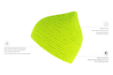 Czapka z odblaskowej przędzy - Yellow Fluo