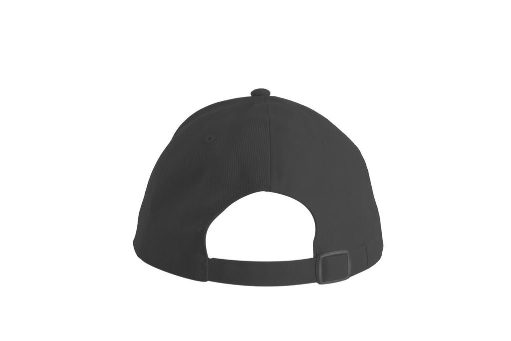 Czapka bawełniana 6-panelowa z zakrzywionym daszkiem - Black