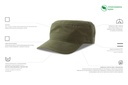 Czapka z daszkiem bawełniana z recyklingu - Olive