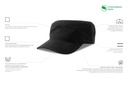Czapka z daszkiem bawełniana z recyklingu - Black