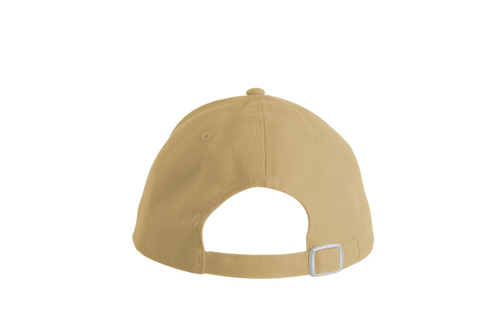 Czapka bawełniana 6-panelowa z zakrzywionym daszkiem - Khaki