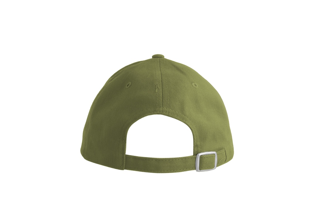 Czapka bawełniana 6-panelowa z zakrzywionym daszkiem - Olive & Natural