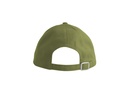 Czapka bawełniana 6-panelowa z zakrzywionym daszkiem - Olive & Natural