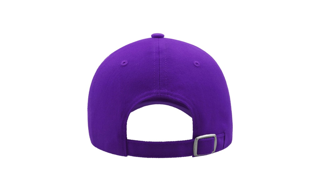 Czapka bawełniana 6-panelowa z zakrzywionym daszkiem - Purple & White