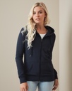 Damska bluza rozpinana z kapturem - Black Opal