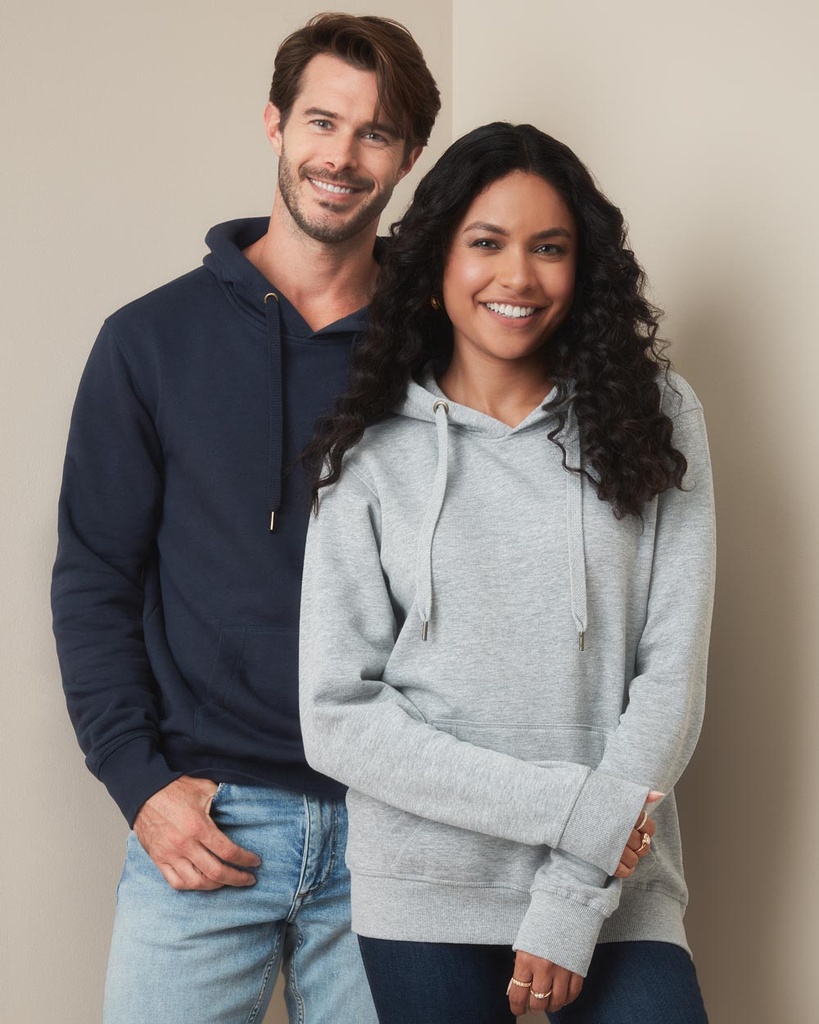 Bluza Unisex z Kapturem Regular Fit - Black Opal