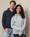 Bluza Unisex z Kapturem Regular Fit - Black Opal