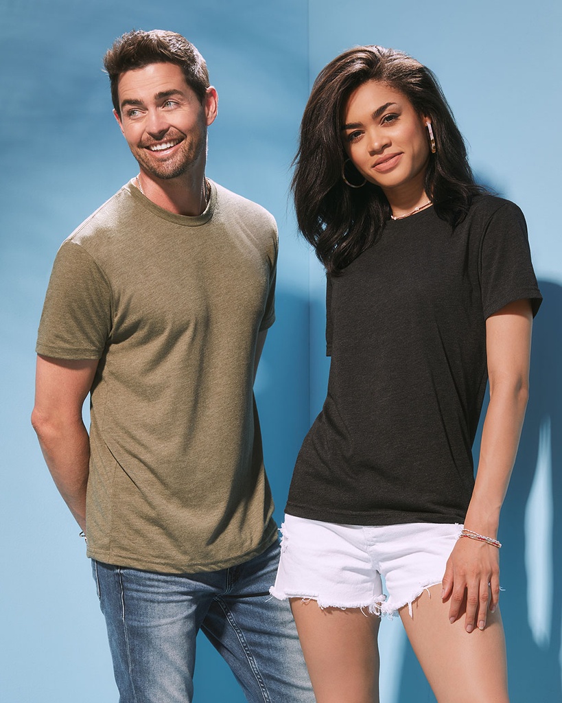 Koszulka unisex klasyczna tri-blend - Military Green (Tri-Blend)