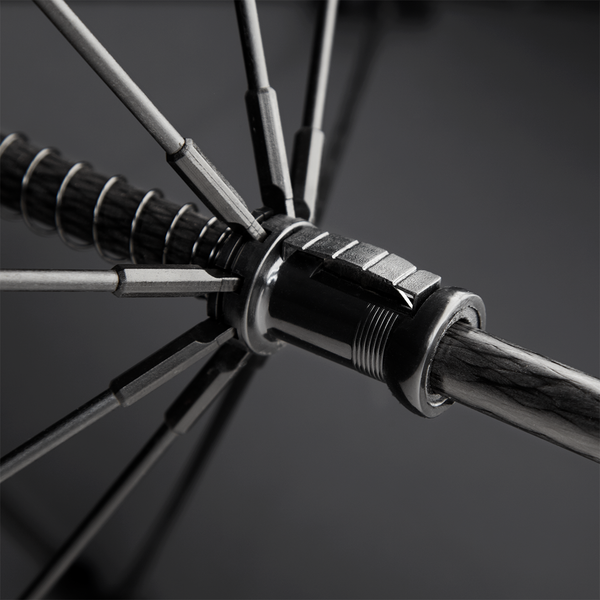 Duży parasol golfowy, wiatroodporny - Black