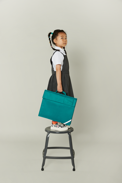 Torba szkolna dla dzieci z odblaskiem - Purple