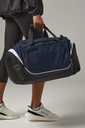 Torba sportowa 30L z kieszenią na buty - Black & Light Grey