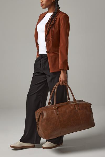 Torba weekendowa z kieszenią na buty - Tan