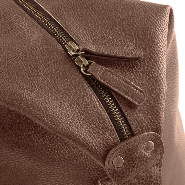 Torba weekendowa z kieszenią na buty - Tan