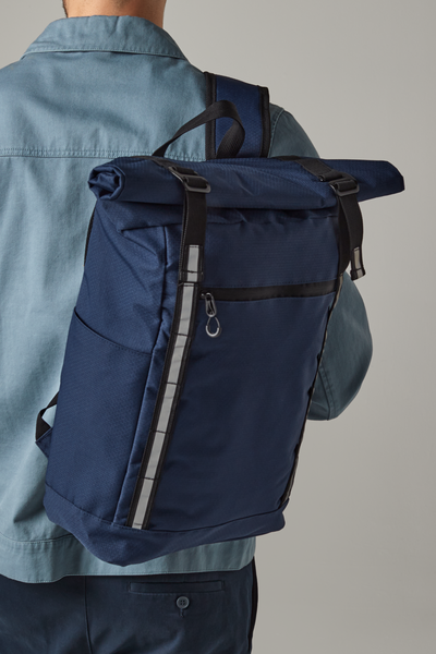 Plecak miejski roll-top 18L - Navy