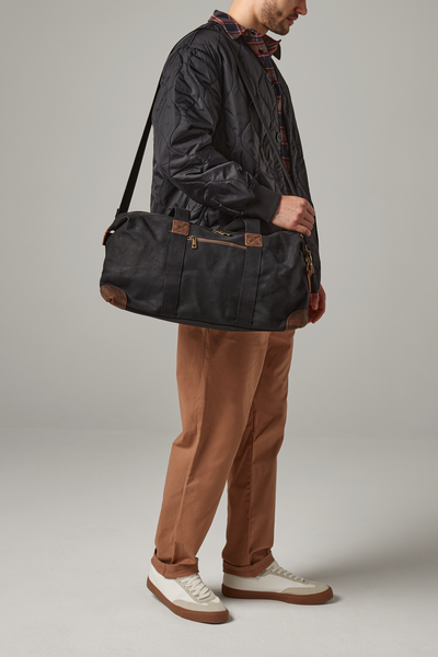 Torba weekendowa z woskowanej bawełny - Olive Green