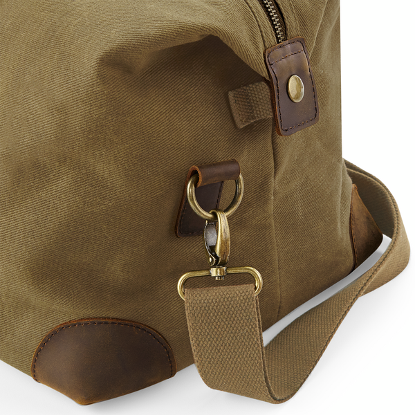 Torba weekendowa z woskowanej bawełny - Olive Green