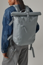 Wodoodporny plecak roll-top z recyklingu - Blue Grey