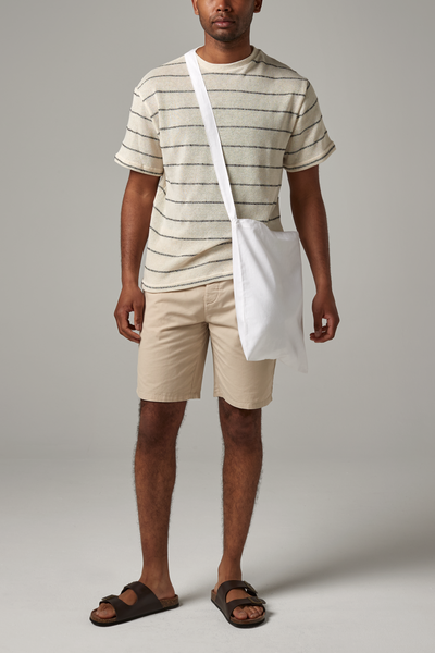 Torba na ramię bawełniana 8L - White