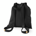 Plecak bawełniany z troczkami 8L - Black