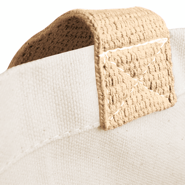 Torba płócienna z jutowymi bokami 21L - Natural