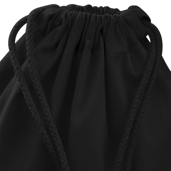 Bawełniany worek ze sznurkiem - Black