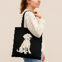 Torba bawełniana z długimi uchwytami - Black