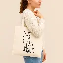 Torba bawełniana z długimi uchwytami - Natural