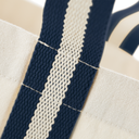 Torba płócienna z bawełny ekologicznej 19L - Natural & French Navy