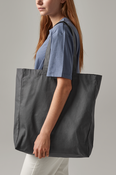 Torba bawełniana shopper 20L - Graphite Grey